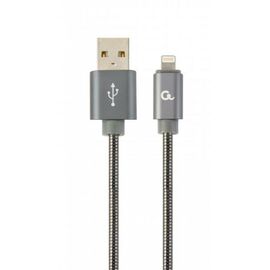 Дата кабель USB 2.0 AM to Lightning 2.0m Cablexpert (CC-USB2S-AMLM-2M-BG)