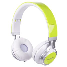 Наушники Vinga HSM040 White/Green (HSM040WG)