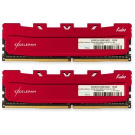 Модуль памяти для компьютера DDR4 16GB (2x8GB) 3600 MHz Red Kudos eXceleram (EKRED4163618AD)