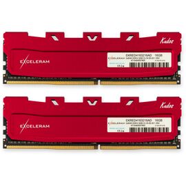 Модуль памяти для компьютера DDR4 16GB (2x8GB) 3200 MHz Kudos Red eXceleram (EKRED4163216AD)