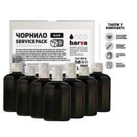 Чернила Barva Canon/HP/Lexmark Universal №4 Black 10x100мл ServicePack (CU4-1SP-B)