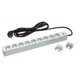 Силовий блок Zpas 19" 1U 9D Shuko без выключателя (WZ-LZ30-09-SU-000/C)