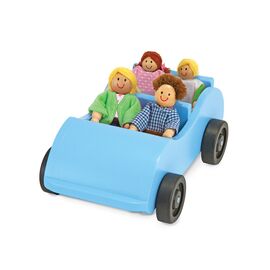 Развивающая игрушка Melissa&Doug Дорожная машинка с куклами (MD2463)