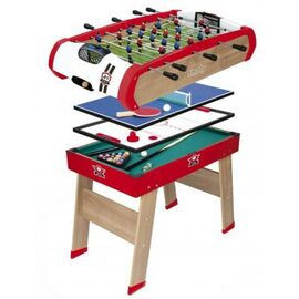 Настольная игра Smoby Деревянный полупрофессиональный стол Power Play 4 в 1 120х90 (640001)