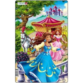 Пазл Larsen рамка-вкладыш Принцесса в синем серия МИДИ (U8-1)