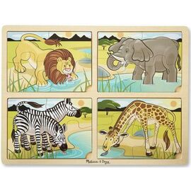 Пазл Melissa&Doug Мега 4 в 1 "Сафарі" (MD9366)