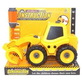 Спецтехника Kaile Toys Трактор с погрузчиком, разборная модель с отверткой (KL702-5)