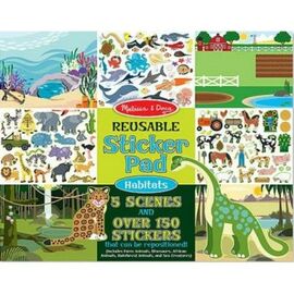 Набор для творчества Melissa&Doug многоразовые наклейки "Места обитания животных" (MD14196)