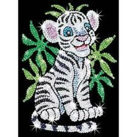 Набор для творчества Sequin Art RED Toby the White Tiger Cub (SA0906)