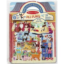 Набор для творчества Melissa&Doug Объемные многоразовые наклейки Дом для животных (MD19429)