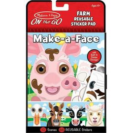 Набор для творчества Melissa&Doug Блокнот с многоразовыми наклейками Ферма (MD30511)