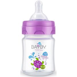 Бутылочка для кормления BayBy 120 мл 0 мес+ фиолетовый (BFB6100)