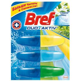Туалетный блок Bref Duo-Aktiv Свежий Микс 3 запаски х 50 мл (9000100991421)