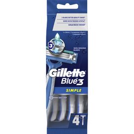 Бритва Gillette Blue Simple3 одноразовая 4 шт. (7702018429622)