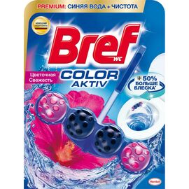 Туалетный блок Bref Цветная вода Цветочная свежесть 50 г (9000101350746)