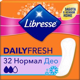 Ежедневные прокладки Libresse Daily Fresh Normal Deo, 32 шт (7322540867794)