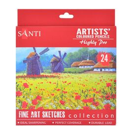 Карандаши цветные Santi Highly Pro 24 шт (742391)