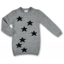 Кофта Breeze джемпер серый меланж со звездочками (T-104-104G-gray)