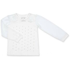 Кофта Breeze с шифоновыми рукавами и стразами (8840-92G-beige)