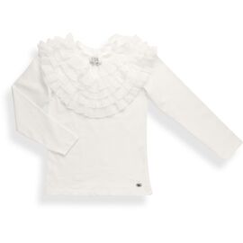 Кофта Breeze с шифоновыми рюшами (9270-152G-cream)