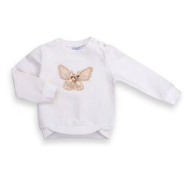 Кофта Breeze с кружевной бабочкой (10086-86G-beige)