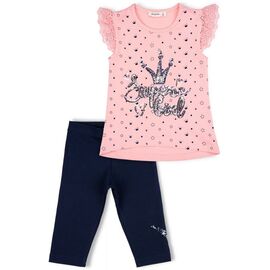 Набор детской одежды Breeze с коронкой из пайеток (10133-128G-peach)