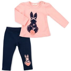 Набір дитячого одягу Breeze з зайчиками (10038-86G-pink)