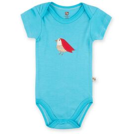 Боди Luvable Friends синий из бамбука с птичкой (68336.B.3-6)