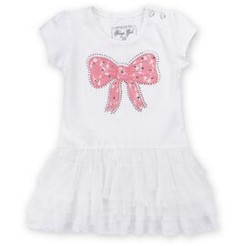 Плаття Breeze з бантиком і фатіновой спідницею (9096-74G-cream)