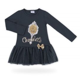 Платье Breeze с кружевной юбкой "Chocolate" (9637-98G-blue)