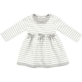 Платье Breeze в полосочку с бантиком (11630-86G-gray)