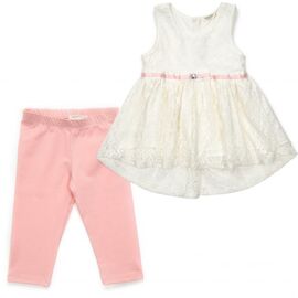 Платье Breeze туника кружевное (12952-98G-cream)