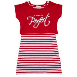 Плаття Breeze в смужку з топом (12358-152G-red)