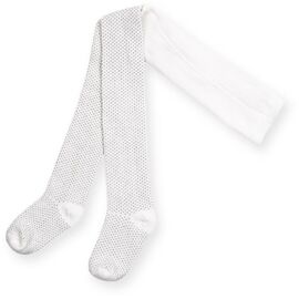 Колготки Bibaby для девочек в точечку белые (68001-86/G-white)
