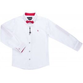 Рубашка E&H с красной бабочкой (G-233-152B-white-red)