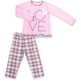 Піжама Matilda з сердечками "Love" (7585-98G-pink)