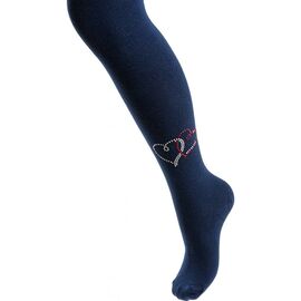 Колготки UCS Socks с сердечками из страз (M0C0302-1144-7G-blue)