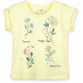Футболка дитяча Haknur з квіточками і намистинками (5699--98G-yellow)