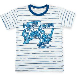 Футболка детская Breeze в полоску (7380-164B-indigo)