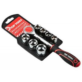 Набор инструментов Top Tools сменных торцевых головок 38D142, 3/8", 8 шт. (38D142)