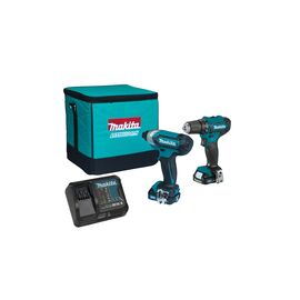 Набор электроинструментов Makita CLX224SA CXT, шуруповер, винтоверт, АКБ, ЗУ (CLX224SA)