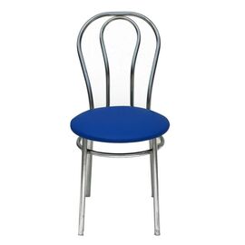 Кухонный стул Примтекс плюс Tulipan chrome S-5132 Синий (Tulipan chrome S-5132)