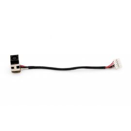 Разъем питания ноутбука с кабелем для HP PJ258 (7.4mm x 5.0mm + center pin), 10(9)-p Универсальный (A49038)