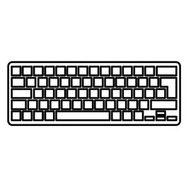 Клавиатура ноутбука Lenovo IdeaPad G580/V580/Z580 Series черная с белой рамкой RU (A43671)