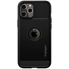 Чехол для моб. телефона Spigen iPhone 12 / 12 Pro Rugged Armor, Matte Black (ACS01700)