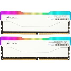 Модуль пам'яті для комп'ютера DDR4 32GB (2x16GB) 3200 MHz RGB X2 Series White eXceleram (ERX2W432326CD)