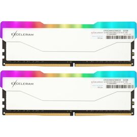 Модуль пам'яті для комп'ютера DDR4 32GB (2x16GB) 3000 MHz RGB X2 Series White eXceleram (ERX2W432306CD)