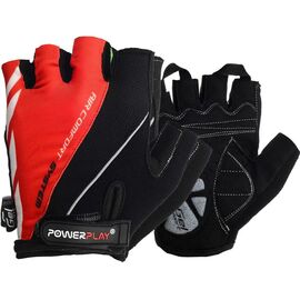 Велоперчатки PowerPlay 5024 Black/Red M (5024C_M_Red)