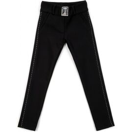 Лосины A-Yugi с блестящими лампасами (9159-170G-black)