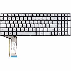 Клавіатура ноутбука ASUS N551 серебр (KB310719)